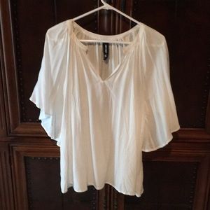 NWOT Agnes & Dora, white, flowy blouse